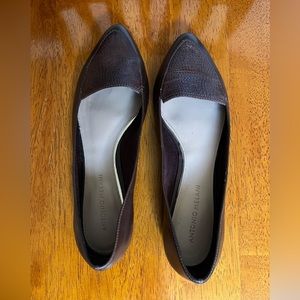 Antonio Melani Flats Brown Leather Almond toe size 8.5
